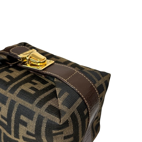 Fendi Black and Brown Monogram Pouch-size 14*10*10cm - Picture 2 of 6